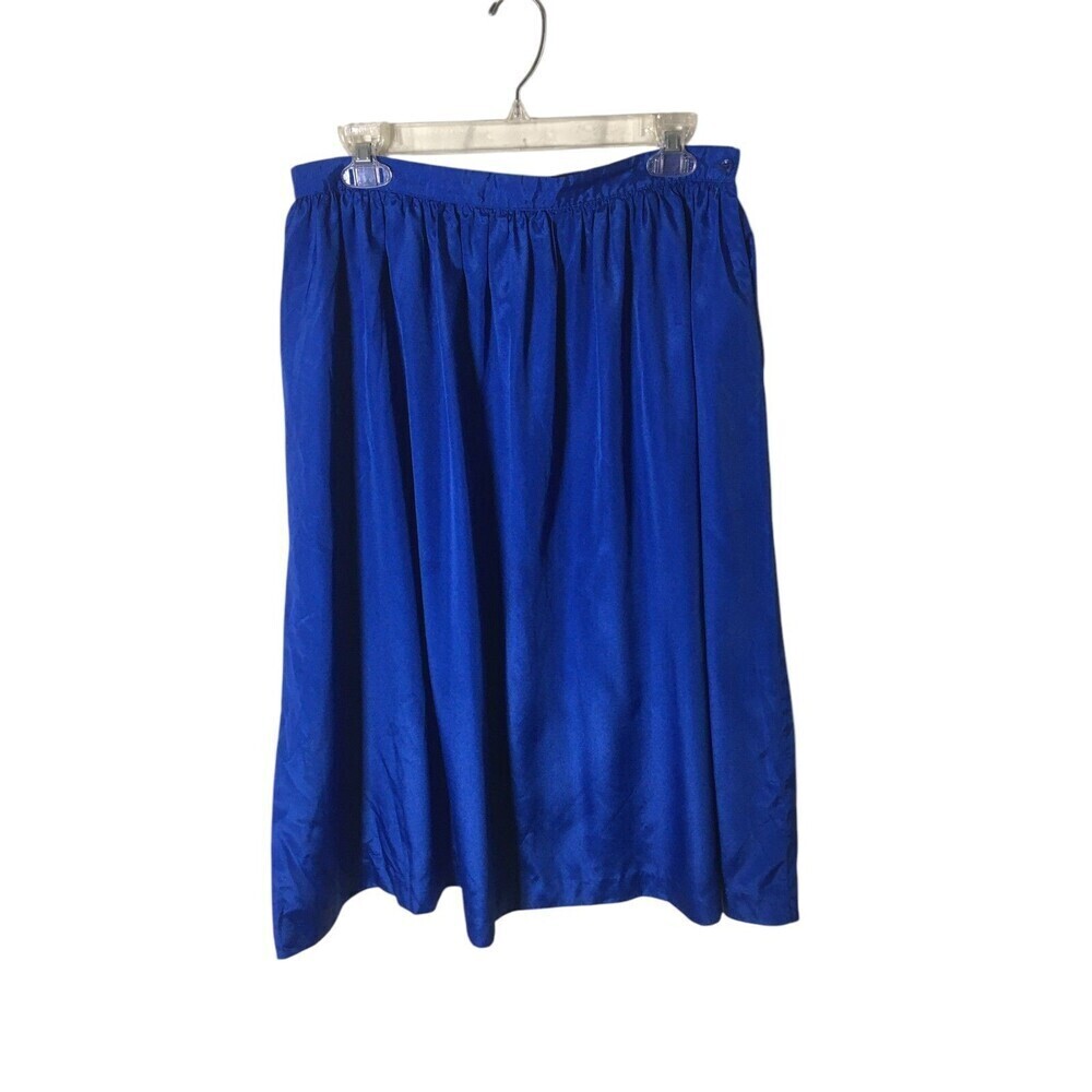 Vintage Levi Strauss & Co Skirt Women's Size 16 Blue Midi Stretch